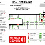 План эвакуации при пожаре из бизнес-центра