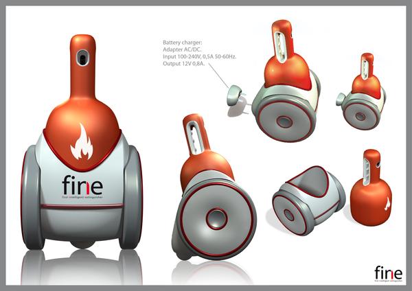 FINE - робот-огнетушитель