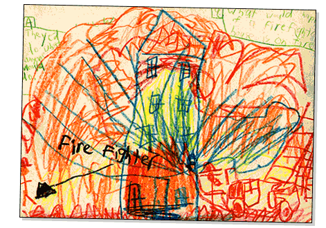 Детские рисунки пожаров