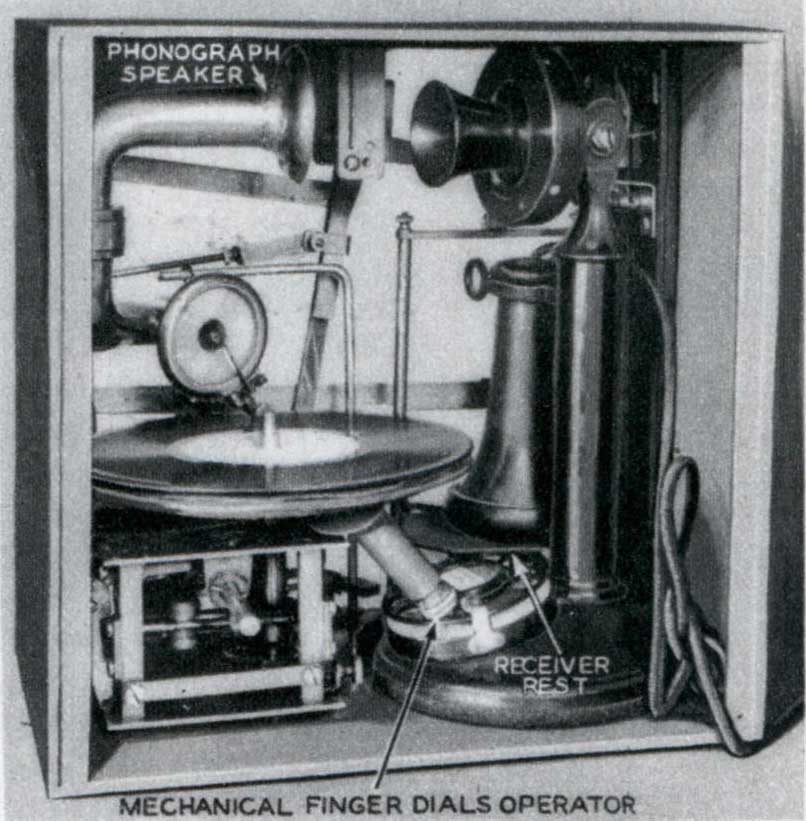 Автоматический телефонный информатор для пожарной сигнализации. США, 1935 год