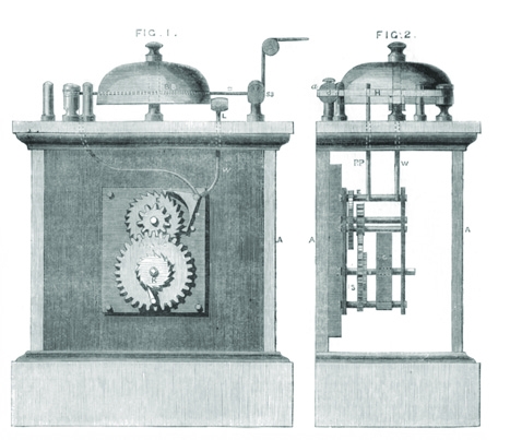 Вариант механической пожарной сигнализации из Англии, середина 19 века