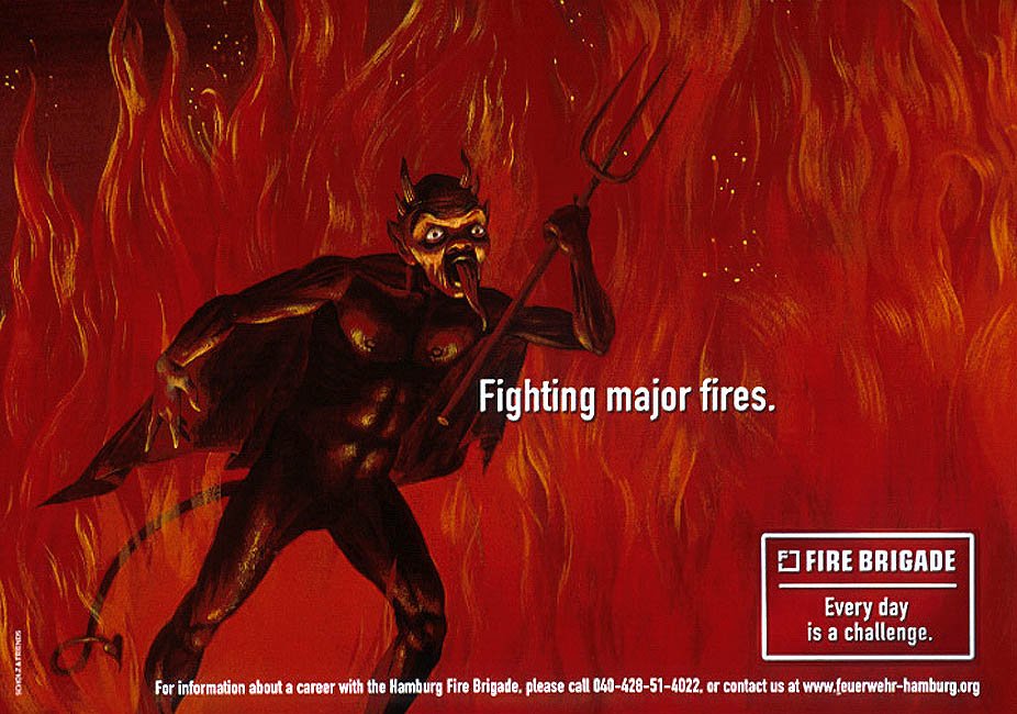 Реклама пожарной бригады Гамбурга