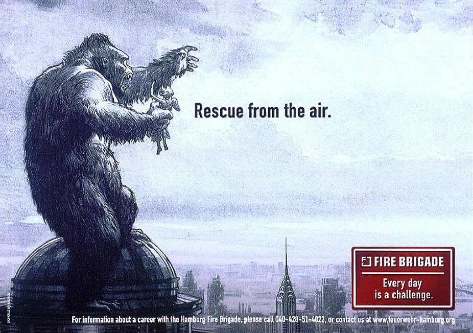 Пожарная бригада Гамбурга - спасение с воздуха