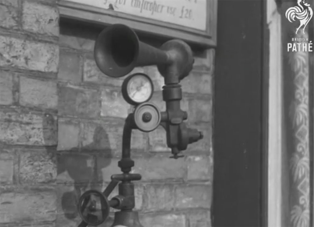 Пневматическая пожарная сигнализация, Великобритания, 1937 год
